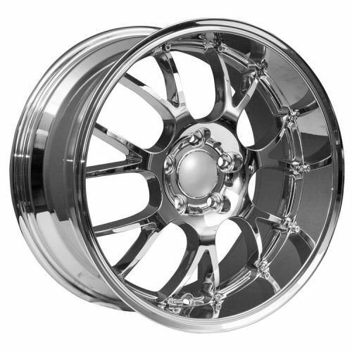 Set of Four 17" Chrome Deep Dish Wheels Rims