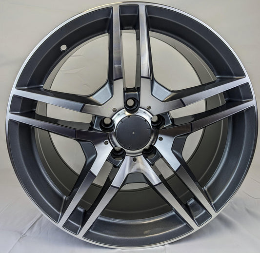 18" x 8.5" and 18" x 9.5" Gray Machined Rims