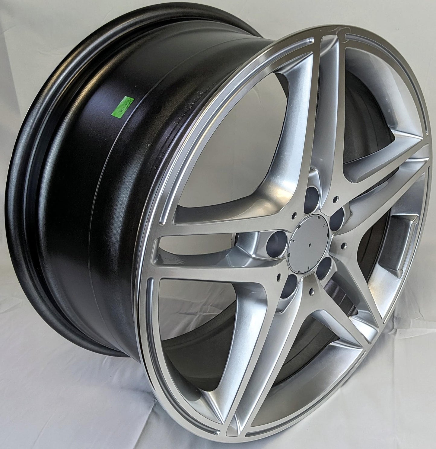 Set of 4 Rims 18" x 8" and 18 x 9 Silver Machined Wheels