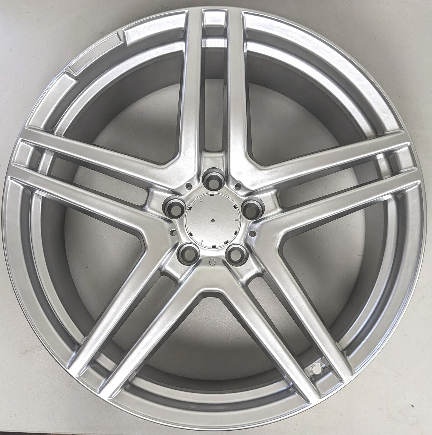 Set of 4 Wheels 20" x 8.5" and 20" x 9.5 Silver Machined Rims