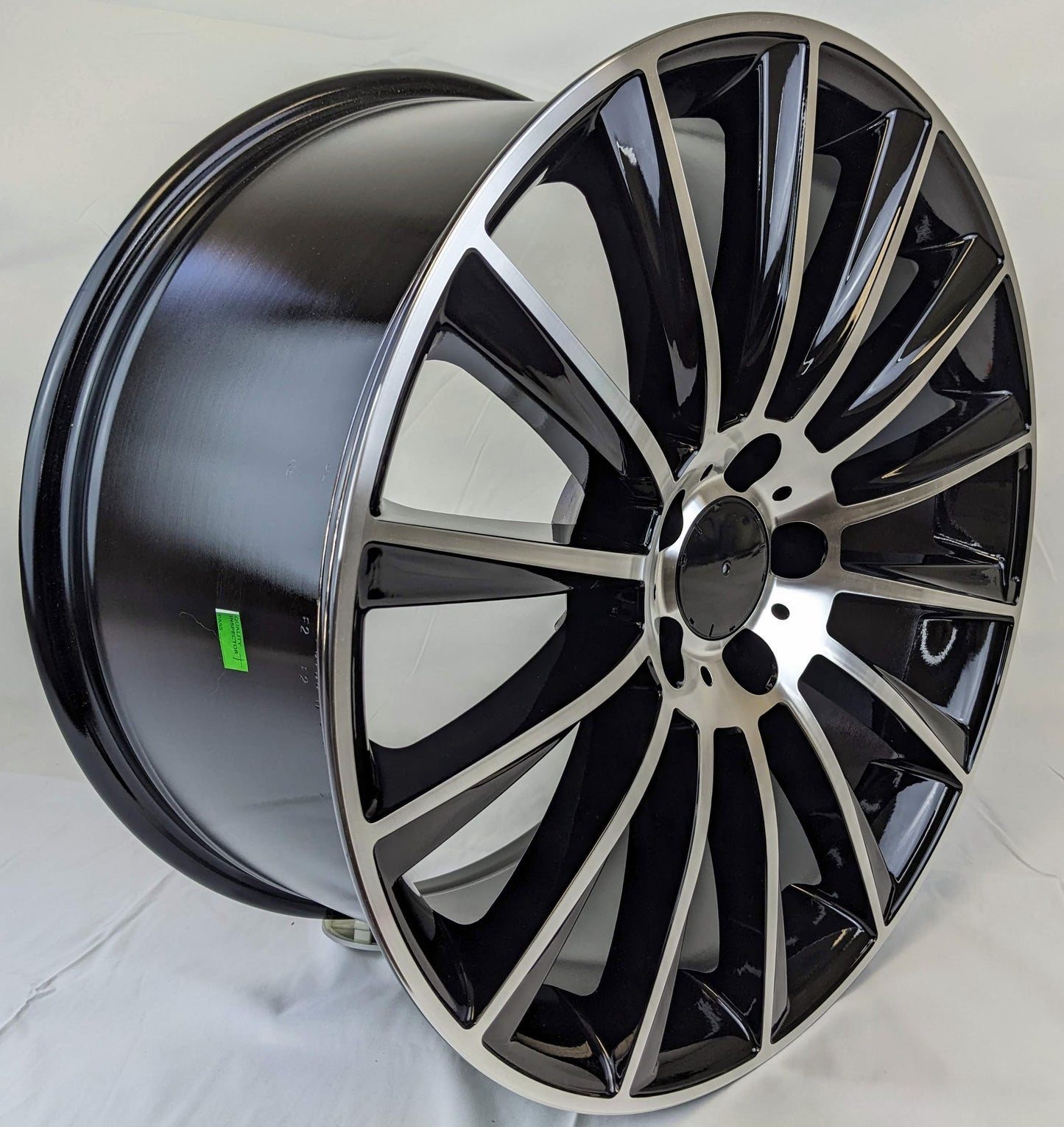 Set of 4 Wheels 18" x 8.5" and 18" x 9.5 Black Machined Rims