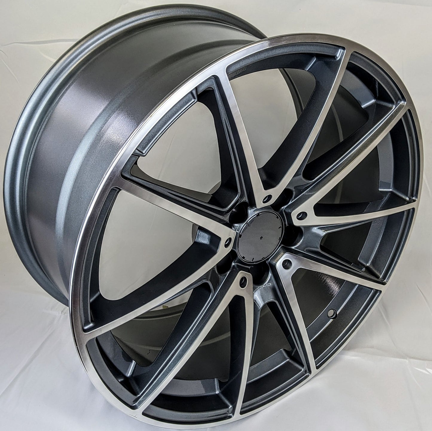 19" x 8.5" and 19" x 9.5" Gray Machined Rims