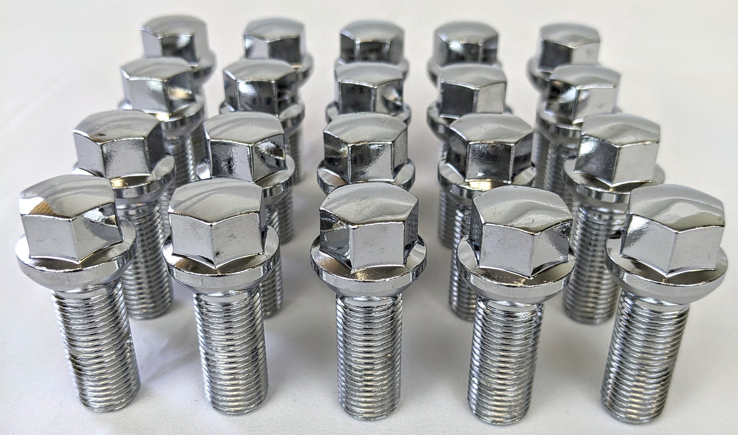 Custom-Sized Chrome Lug Bolts