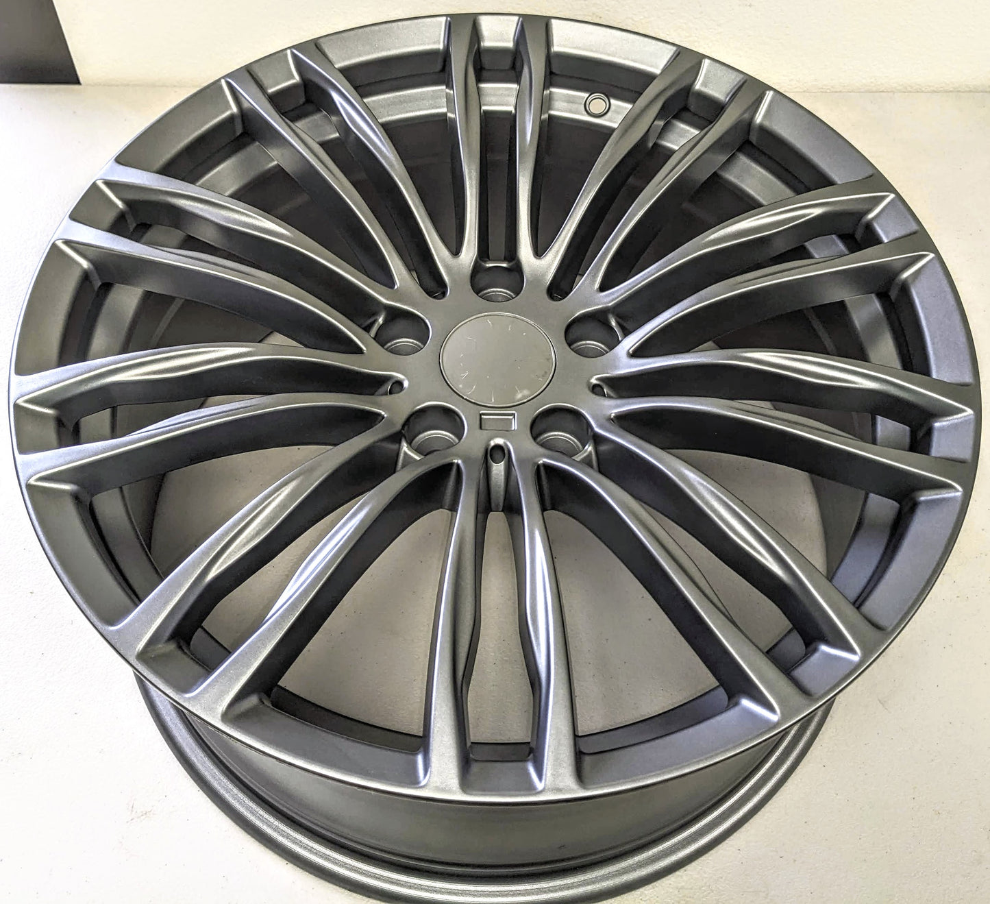 Set of 4 Wheels 19" x 8.5" and 19" x 9.5" Gray Wheels Rims