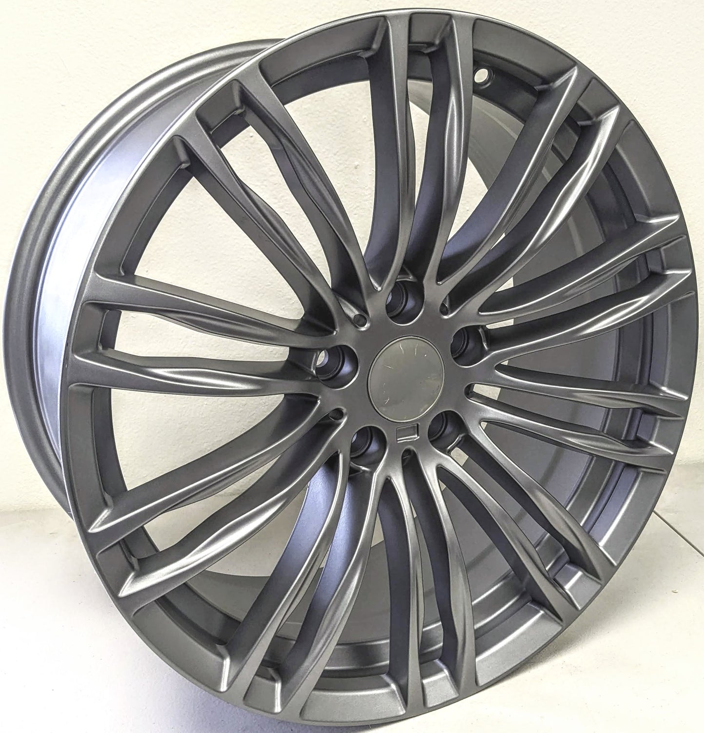 Set of 4 Wheels 19" x 8.5" and 19" x 9.5" Gray Wheels Rims